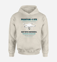Thumbnail for DJI Phantom 4 RTK design on khaki hoodie single side