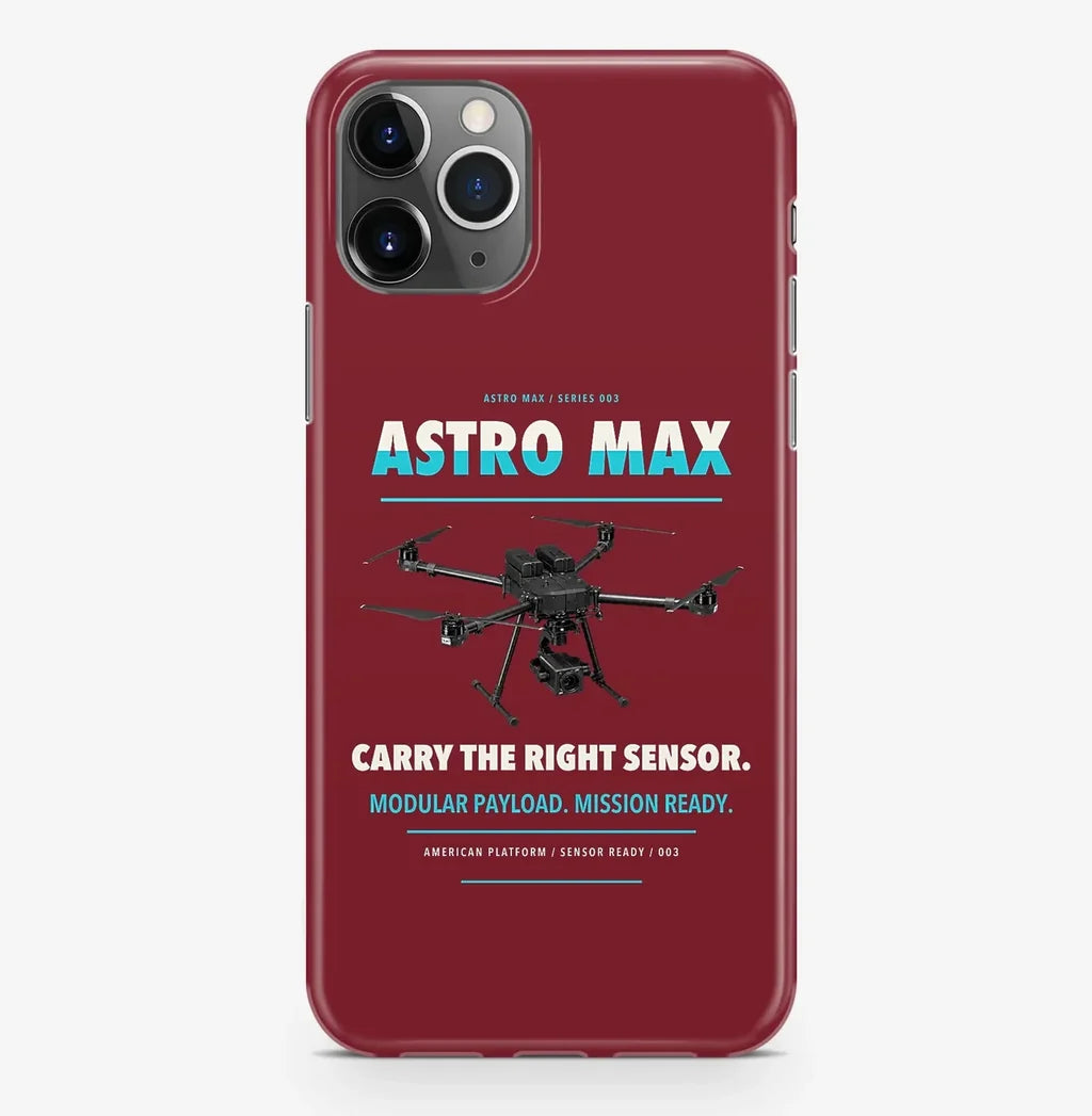 Freefly Astro Max Case ProMax design on dark red iphone case promax