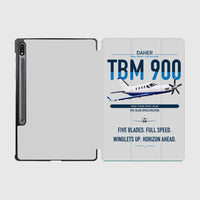 Thumbnail for Daher TBM 900 design on light gray samsung tablet tablet case