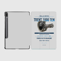 Thumbnail for TRENT 1000 TEN design on light gray samsung tablet tablet case