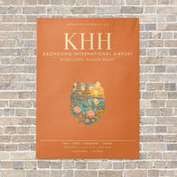 Thumbnail for Kaohsiung International Airport KHH - Canvas Framed - Orange