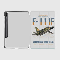 Thumbnail for F-111F Aardvark design on light gray samsung tablet tablet case