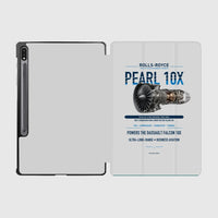 Thumbnail for PEARL 10X design on light gray samsung tablet tablet case