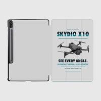 Thumbnail for Skydio X10 design on light gray samsung tablet tablet case