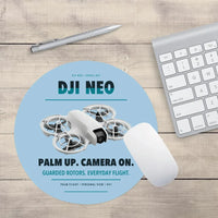 Thumbnail for DJI Neo design on light blue round mouse pad