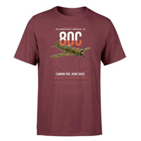 Thumbnail for IAR 80C design on dark red t-shirt, single-side print