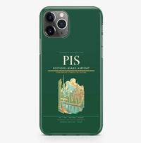 Thumbnail for Poitiers Airport (PIS) design on dark green iPhone 16 Pro MagSafe case