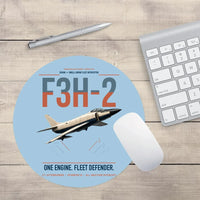 Thumbnail for F3H-2 Demon design on light blue round mouse pad