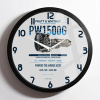 Thumbnail for PW1500G design on light gray framed wall clock