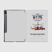 Thumbnail for Airbus H175 design on light gray samsung tablet tablet case