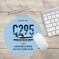 Thumbnail for Airbus C295 SIGINT design on light blue round mouse pad