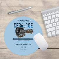 Thumbnail for CF34-10E design on light blue round mouse pad