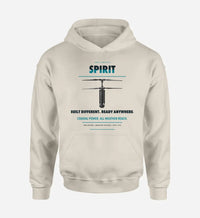 Thumbnail for Ascent AeroSystems Spirit design on khaki hoodie single side