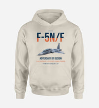 Thumbnail for F-5N F Adversary design on khaki double-side hoodie, single-side print