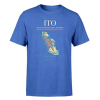 Thumbnail for Hilo International Airport (ITO) T-Shirt single-side front print in Blue | hilo-international-airport-ito-double-side-t-shirt