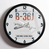 Thumbnail for B-36J Peacemaker design on light gray framed wall clock