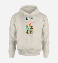 Thumbnail for Kemi-Tornio Airport (KEM) design on khaki hoodie single-side print
