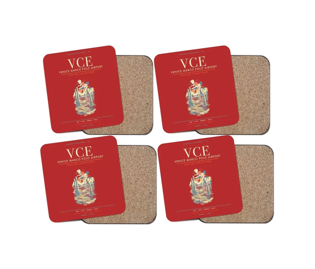 Venice Marco Polo Airport VCE - Lagoon Printmaker's Tide - Red
