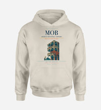Thumbnail for Mobile Regional Airport (MOB) design on khaki hoodie single-side print