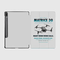 Thumbnail for DJI Matrice 30 design on light gray samsung tablet tablet case