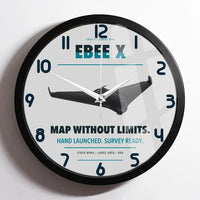 Thumbnail for AgEagle eBee X design on light gray framed wall clock