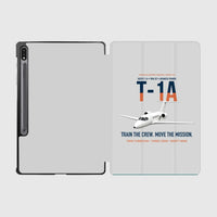Thumbnail for T-1A Jayhawk Advanced Jet Trainer design on light gray samsung tablet tablet case