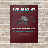 Thumbnail for Autel EVO Max 4T vertical canvas print - no frame - dark red background
