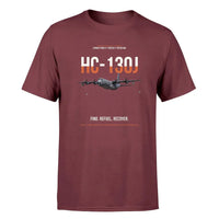 Thumbnail for HC-130J COMBAT KING II design on dark red double-side t-shirt, single-side print