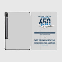 Thumbnail for Cessna Citation 650 - Citation III design on light gray samsung tablet tablet case