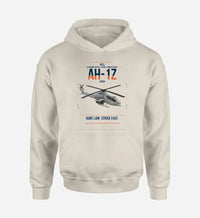 Thumbnail for Bell AH-1Z Viper design on khaki double-side hoodie, single-side print