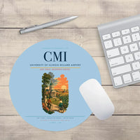 Thumbnail for University of Illinois Willard Airport (CMI) design on light blue round mouse pad