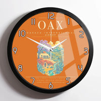 Thumbnail for Oaxaca International Airport OAX Wall-Clock Framed - Orange