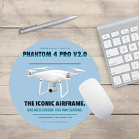 Thumbnail for DJI Phantom 4 Pro V2.0 design on light blue round mouse pad