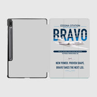 Thumbnail for Cessna Citation Bravo design on light gray samsung tablet tablet case