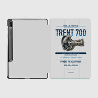Thumbnail for TRENT 700 design on light gray samsung tablet tablet case