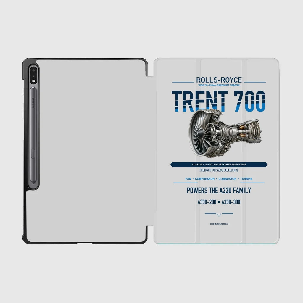 TRENT 700 design on light gray samsung tablet tablet case