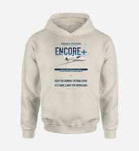 Thumbnail for Cessna Citation Encore+ design on khaki double-side hoodie, single-side print
