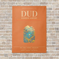 Thumbnail for Dunedin Airport DUD - Canvas Framed - Orange