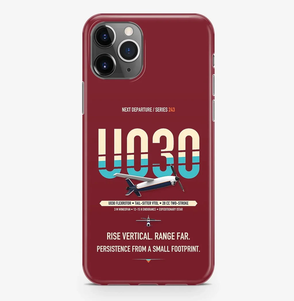 Airbus U030 Flexrotor Case ProMax design on dark red iphone case promax