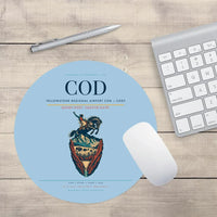 Thumbnail for Yellowstone Regional Airport (COD) design on light blue round mouse pad