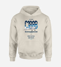 Thumbnail for Cessna A188B AgTruck design on khaki double-side hoodie, single-side print