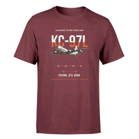 Thumbnail for KC-97L STRATOFREIGHTER design on dark red double-side t-shirt, single-side print