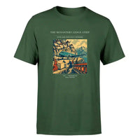 Thumbnail for VINTAGE G4341 - The Monastery Ledge Strip - Premium T-Shirt design on darkgreen premium t shirt