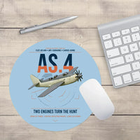 Thumbnail for Fairey Gannet AS.4 design on light blue round mouse pad