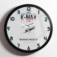Thumbnail for Kaman K-1200 K-MAX design on light gray framed wall clock