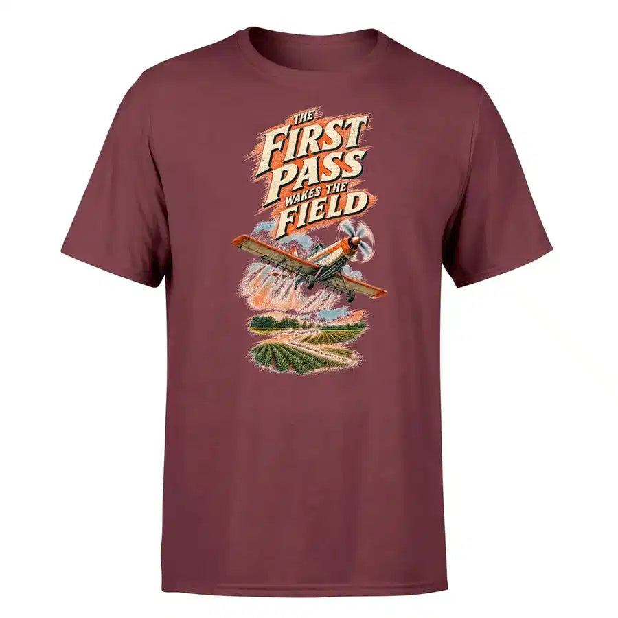 SIGNAL 651 - The First Pass Wakes The Field - Premium T-Shirt design on dark red premium t shirt