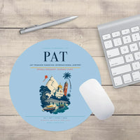 Thumbnail for Jay Prakash Narayan International Airport (PAT) design on light blue round mouse pad