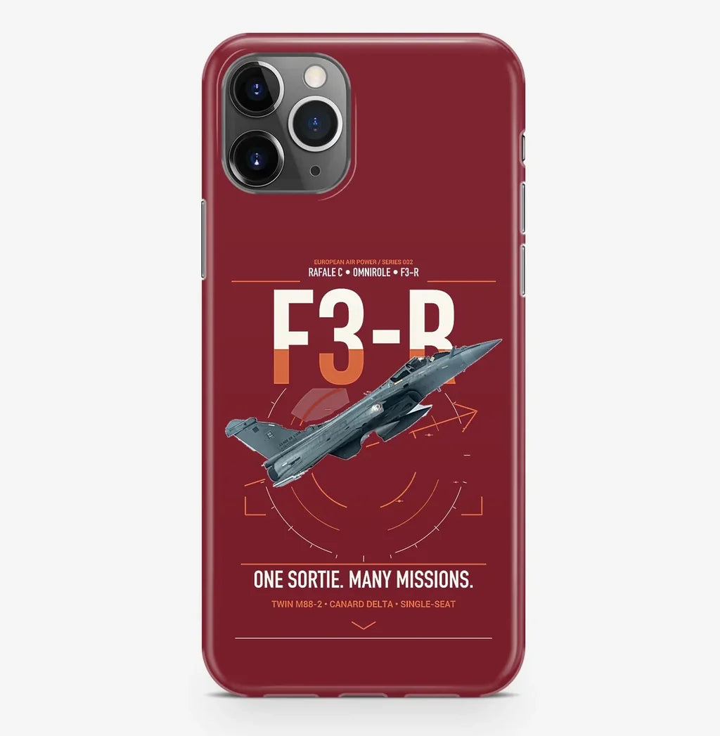 Dassault Rafale C — F3-R standard design on dark red magsafe iphone case, for iPhone Pro Max
