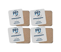 Thumbnail for Tecnam P92 Echo MkII design on light gray 4 pieces set coaster