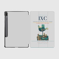 Thumbnail for Shaheed Bhagat Singh International Airport (IXC) design on light gray samsung tablet tablet case